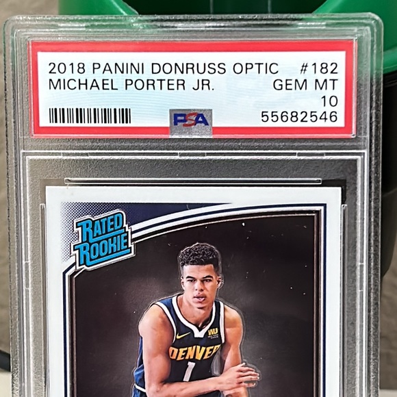 PANINI DONRUSS OPTIC - RATED ROOKIE - MICHAEL PORTER JR. GEM MENT PSA 10 - Picture 3 of 4